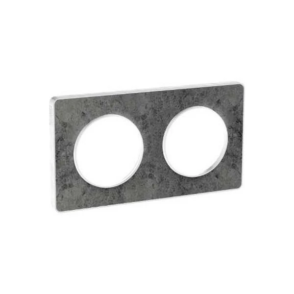 Schneider® Plaque 2 Postes Odace Touch - Pierre Galet
