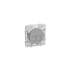 Schneider® Double Prise RJ45 Informatique Odace - Alu
