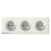 Legrand Triple Prise De Courant à Puits Céliane Titane - Plaque Craie