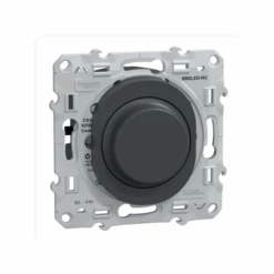 Schneider® Variateur De Lumiere 2/3 Fils Ovalis Anthracite