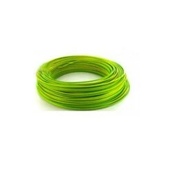 Fil H07VU 1.5mm² Vert / Jaune En 100m